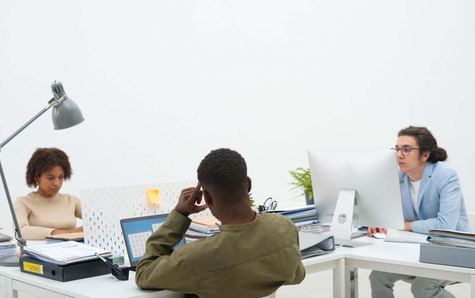 Équipe de formation toravynsiloq travaillant sur des analyses financières